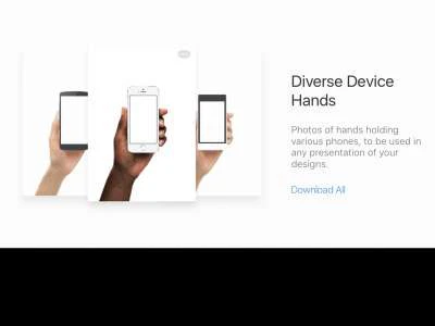 Diverse Device Hands  - Free template