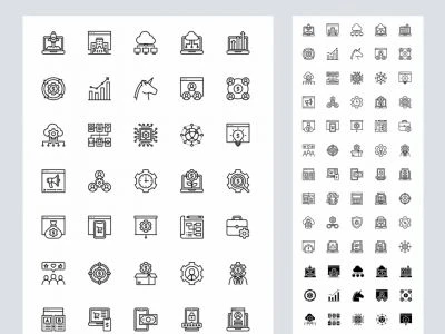 50 Startups and SaaS Free Icons  - Free template