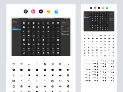 64 Free Essential Icons  - Free template