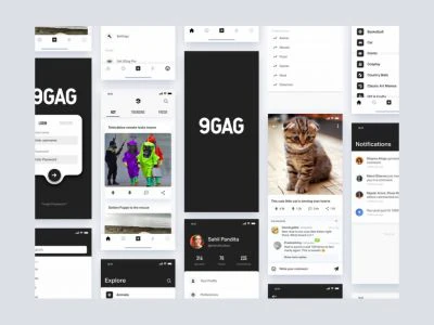 9GAG Redesign UI Kit  - Free template
