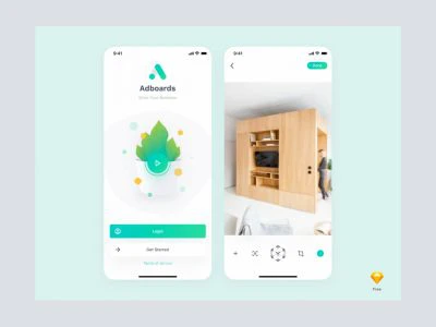 Adboards UI Kit for Sketch  - Free template