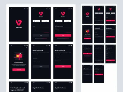 App Login Screens UI Kit  - Free template