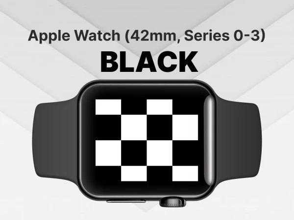 Apple Watch 3 42mm White Mockup  - Free template