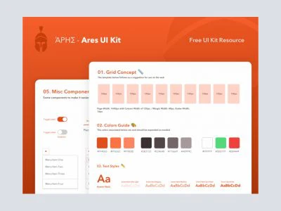 Ares UI Kit  - Free template