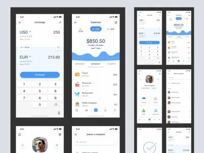 Banking App Design  - Free template