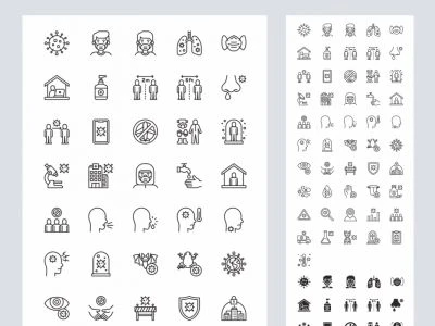 COVID-19 Free Icons  - Free template