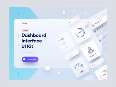 Dashboard Interface UI Kit for Sketch  - Free template
