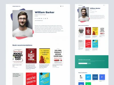 DesignSnippet Landing Page For Sketch  - Free template
