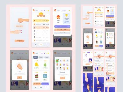 Epic Mobile Game UI Kit for Sketch  - Free template