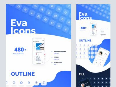 Eva Icons  - Free template