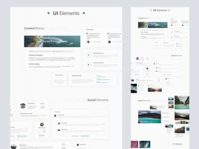Explord Free UI Kit for Adobe XD  - Free template