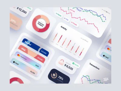 Finance Interface Elements for Sketch  - Free template
