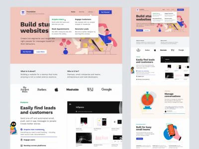 Foundation - Free Landing Page Design  - Free template