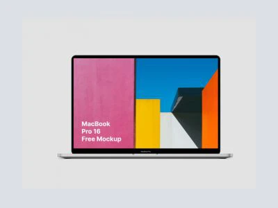Free Macbook Pro 16 Mockup  - Free template