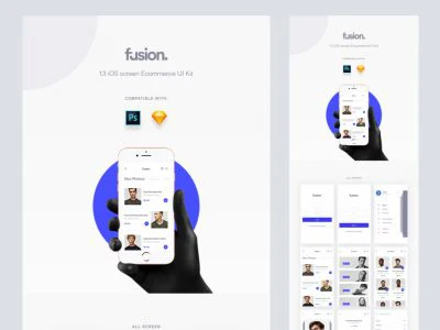 Fusion eCommerce UI Kit  - Free template