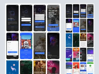 Glow UI Kit for Sketch  - Free template