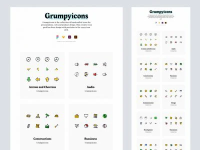 Grumpyicons Free Icons Pack  - Free template