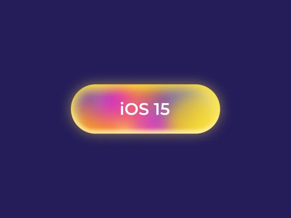 iOS 15 Button  - Free template