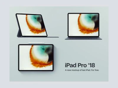 Ipad Pro 2018 Free Psd Mockups  - Free template