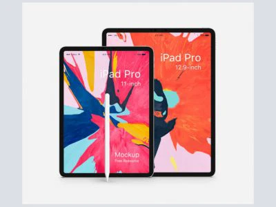 iPad Pro 2018 Mockups  - Free template