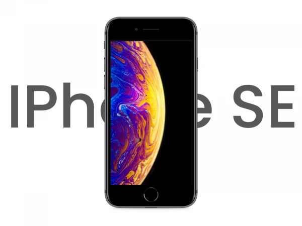 iPhone SE Realistic Mockup  - Free template