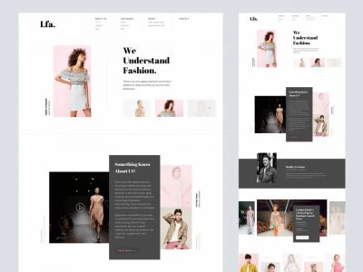 LFA - Fashion Agency Website  - Free template