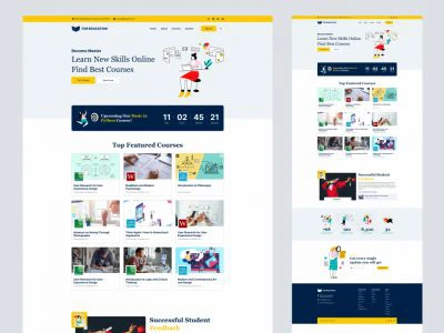 Little Squirrel - Free Landing Page for Adobe XD  - Free template