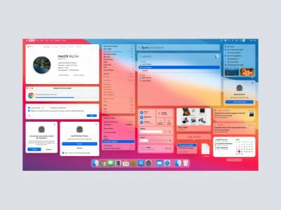 macOS Big Sur Free UI Kit  - Free template