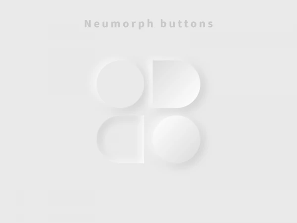Neumorph Buttons  - Free template