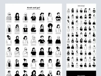 Open Peeps - Illustration Library  - Free template