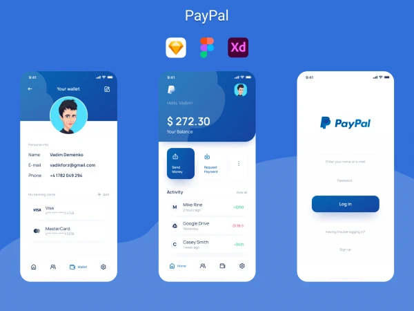 Paypal Redesign  - Free template