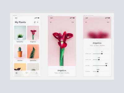 Plants App Concept  - Free template