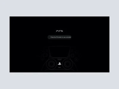 PlayStation 5 Concept UI for InVision Studio  - Free template