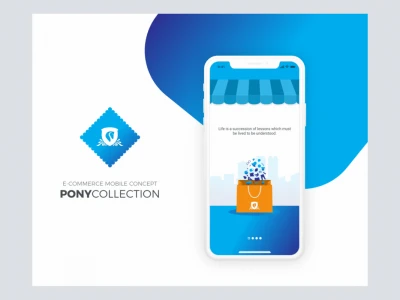 Pony Collection - eCommerce Mobile App  - Free template