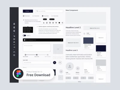 Product Design Kit for Figma  - Free template