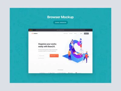 Safari Browser Mockup  - Free template