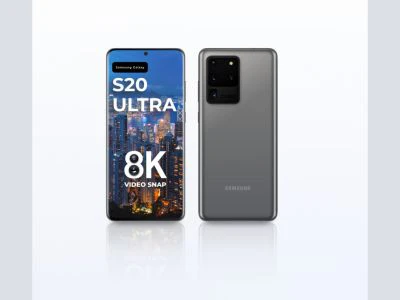 Samsung Galaxy S20 Ultra Mockup for Figma  - Free template