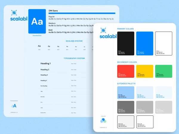Scalabl Design System  - Free template