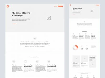 Sections - Landing Pages Wireframe Kit  - Free template