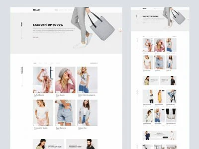 Sello - Mininal E-Commerce Website  - Free template