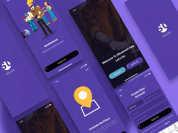Services App UI Kit  - Free template