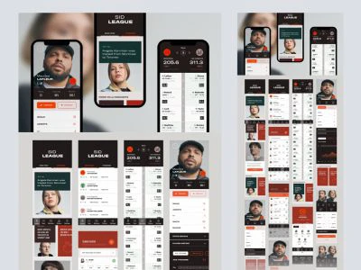 Sid League UI Kit for Adobe XD  - Free template