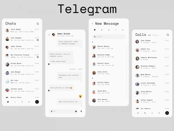 Telegram Redesign  - Free template