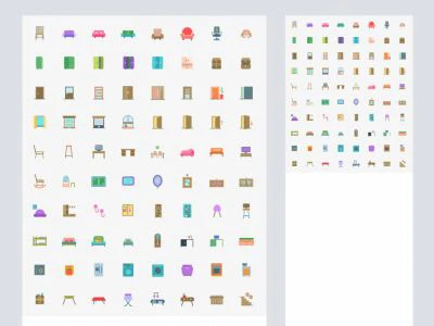 Transport & Household Free Icon Pack  - Free template