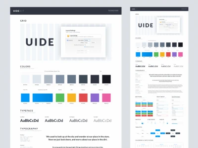 UIDE Style Guide UI Kit  - Free template