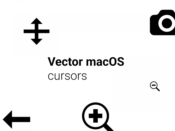 Vector macOS Cursors  - Free template