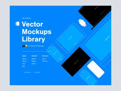 Vector Mockups Library  - Free template