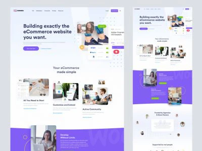 Woo Landing Page for Figma  - Free template