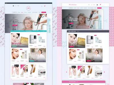 E-commerce Cosmetics Kit  - Free template