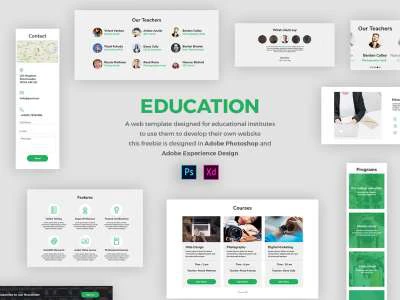 Education Web Template  - Free template